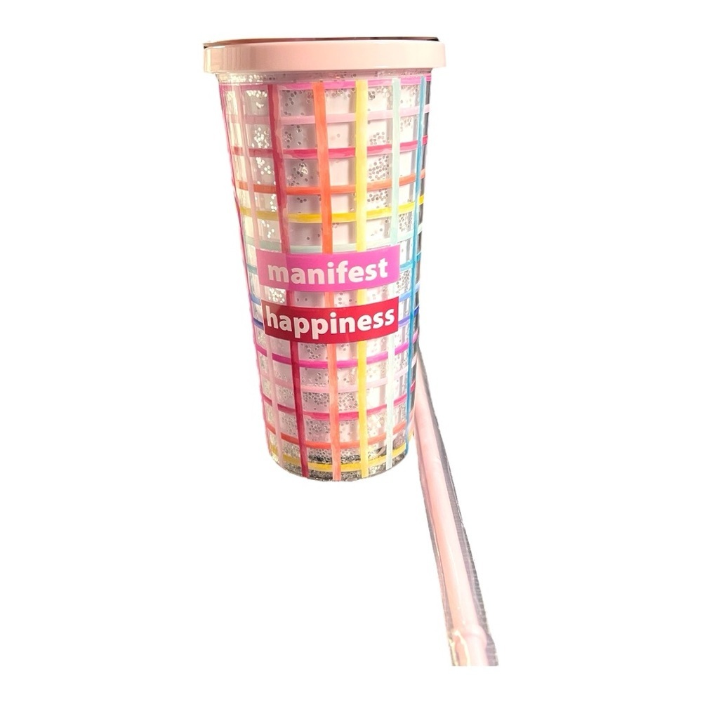 Mugsby Sippin’ Pretty Tumbler – “Manifest Happiness”